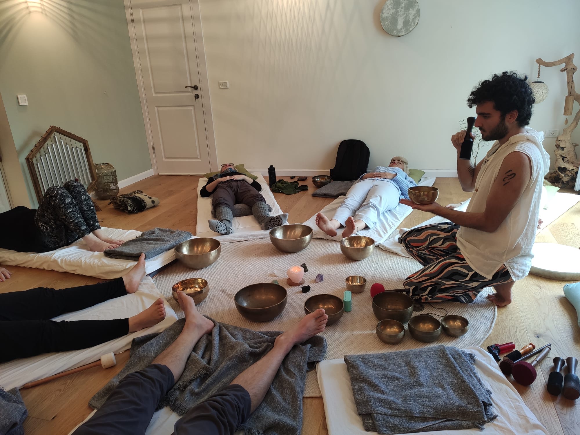 Group healing session